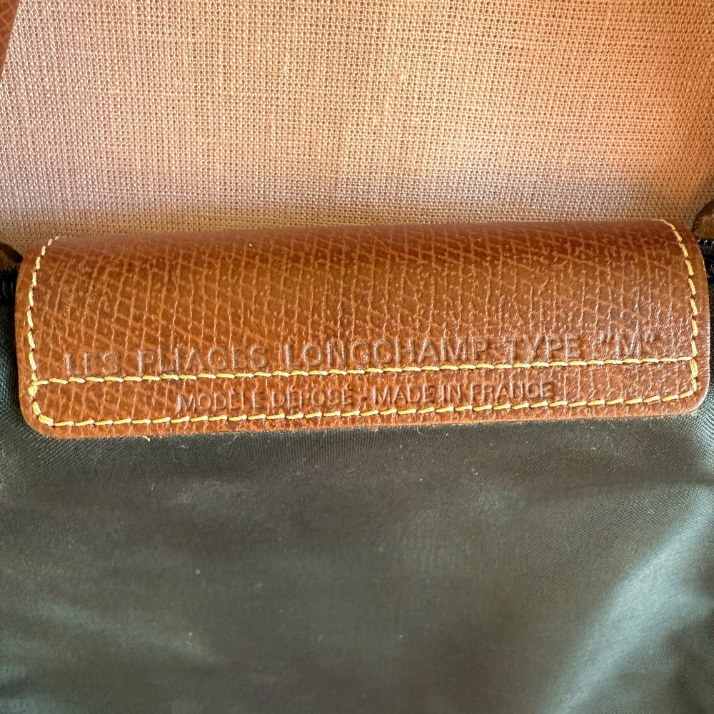 Longchamp Le Pliage Pre-2013 Made in France Original Med Handheld bag, Black - Picture 4 of 12